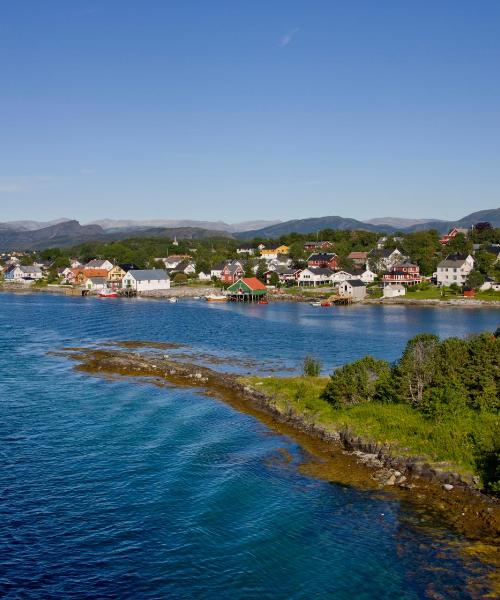 Ein schöner Blick auf Brønnøysund