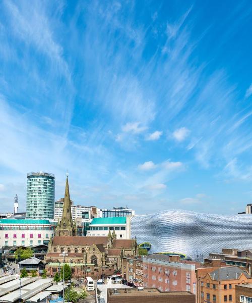 A beautiful view of Birmingham serviced by Birmingham Airport