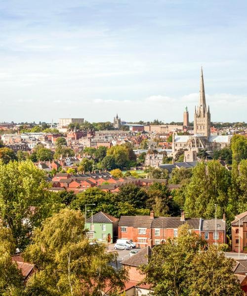 A beautiful view of Norwich serviced by Norwich International Airport