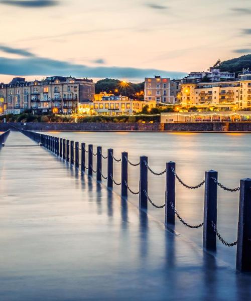 Krásny pohľad na mesto Weston-super-Mare