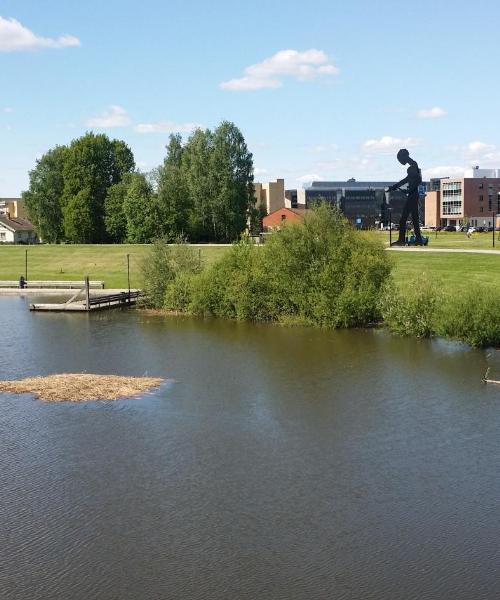 Piękny widok na miasto Lillestrøm