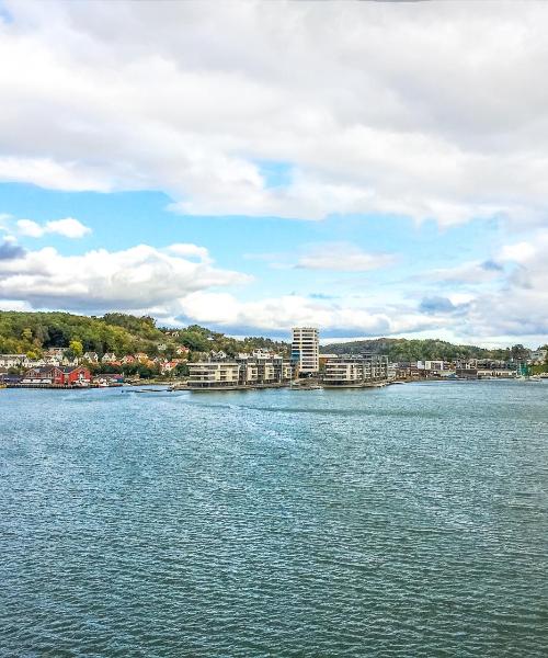 Sandefjord şehrinden güzel bir manzara