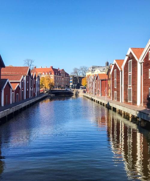 Una bonita panorámica de Hudiksvall