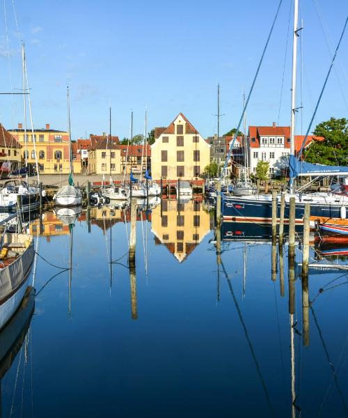Svendborg şehrinden güzel bir manzara