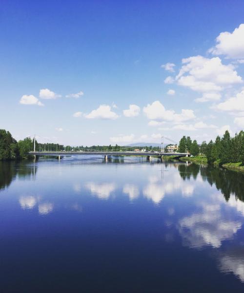 Kaunis näkymä kaupunkiin Elverum