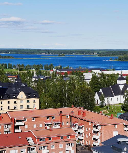 Csodás kilátás Piteå városára