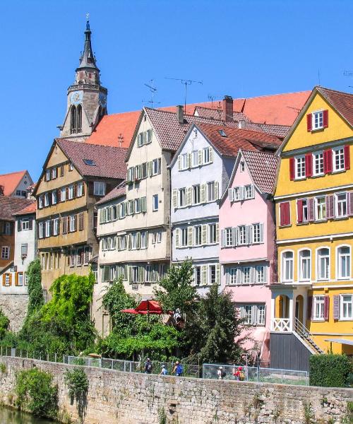 Čudovit pogled na mesto Tübingen