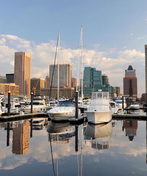 Krásný pohled na město Baltimore