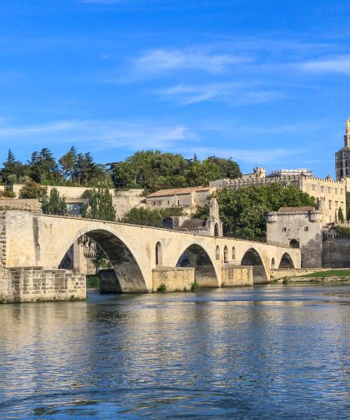Krásný pohled na město Avignon