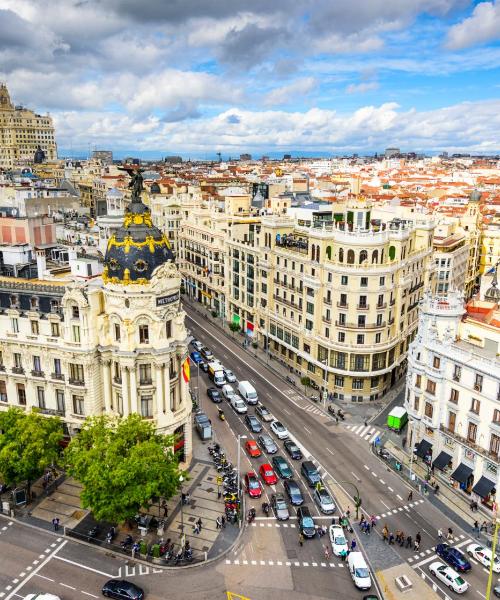 Una hermosa vista de Madrid