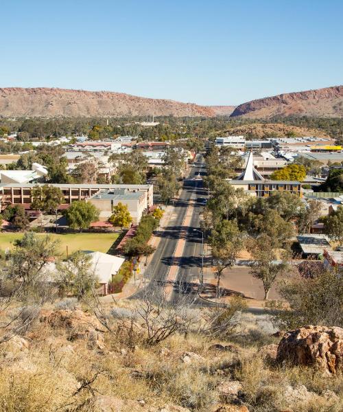 Krásny pohľad na mesto Alice Springs