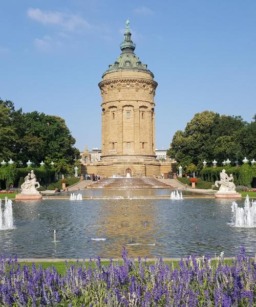 Krásný pohled na město Mannheim