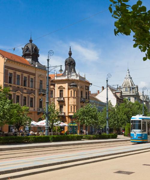 Een mooi uitzicht op Debrecen