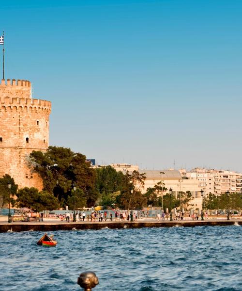 A beautiful view of Thessaloniki serviced by Thessaloniki Airport.