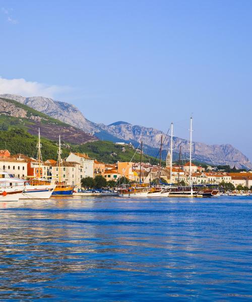 Gražus vietovės Makarska vaizdas