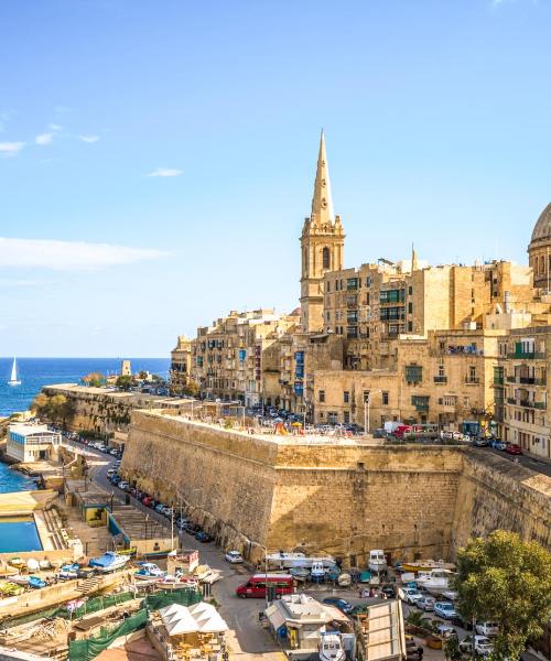 Cảnh đẹp ở Valletta gần Sân bay Quốc tế Malta