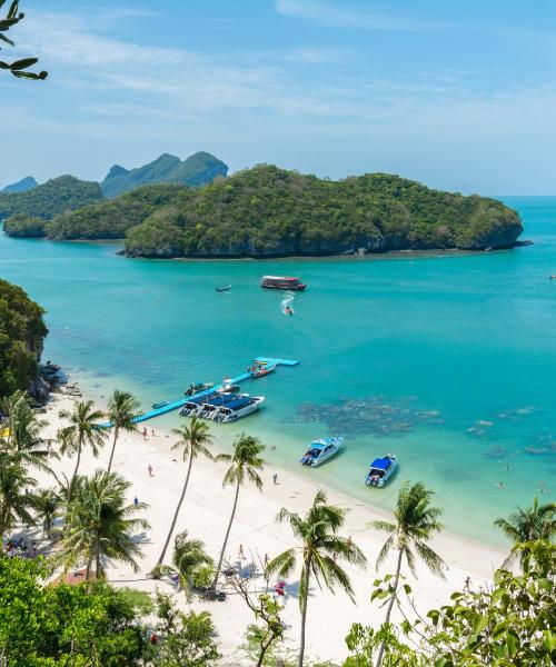 Uma bela vista de Koh Samui – uma cidade popular entre os nossos utilizadores