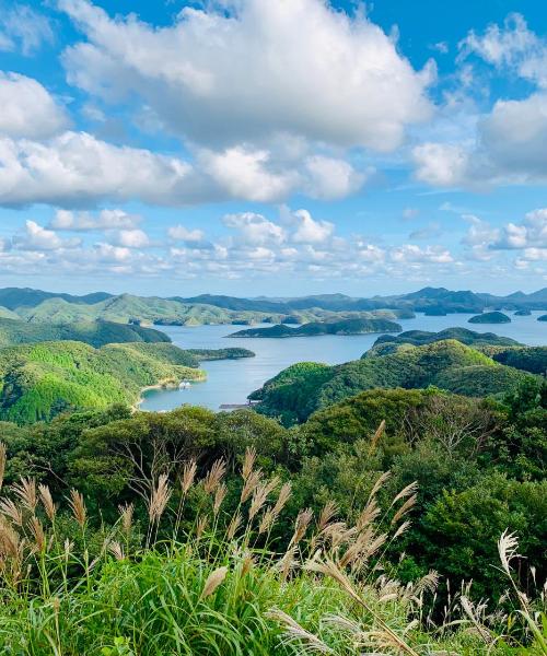 A beautiful view of Tsushima serviced by Tsushima Airport.