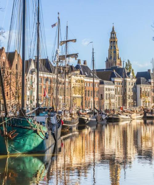 Krásný pohled na město Groningen