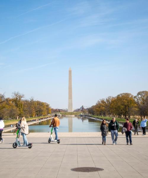 A beautiful view of Washington serviced by Ronald Reagan Washington National Airport.