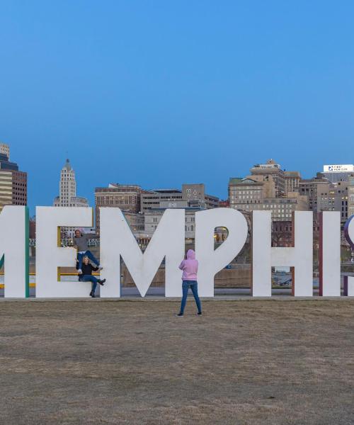 Kaunis näkymä kaupunkiin Memphis