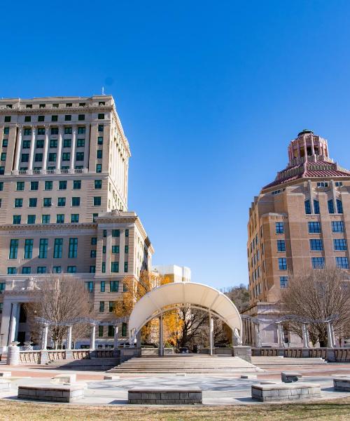 Asheville şehrinden güzel bir manzara