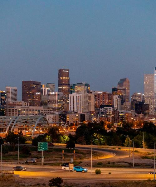Krásny pohľad na mesto Denver