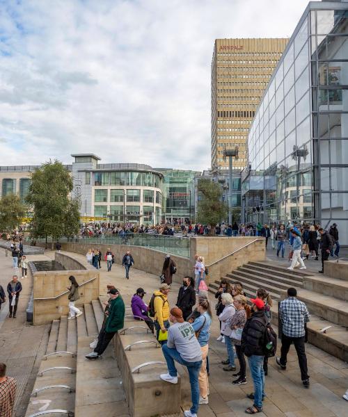 Krásny pohľad na mesto Manchester