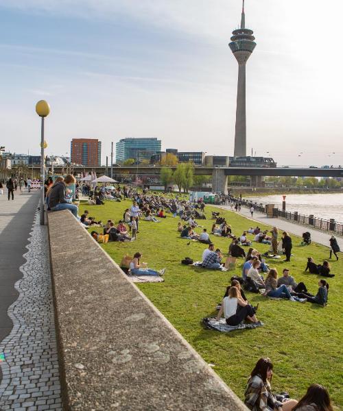 A beautiful view of Düsseldorf.