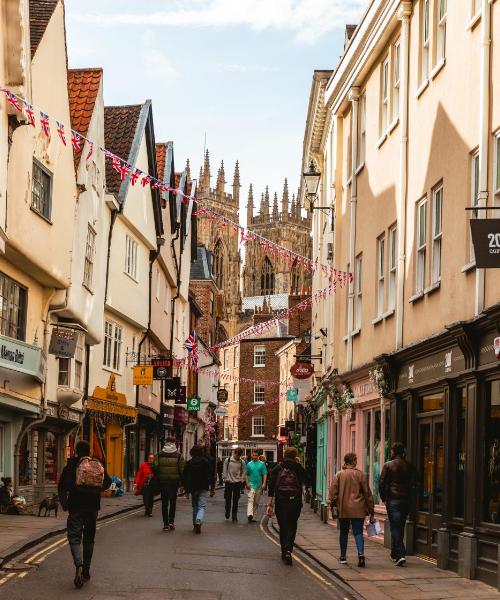 Krásny pohľad na mesto York