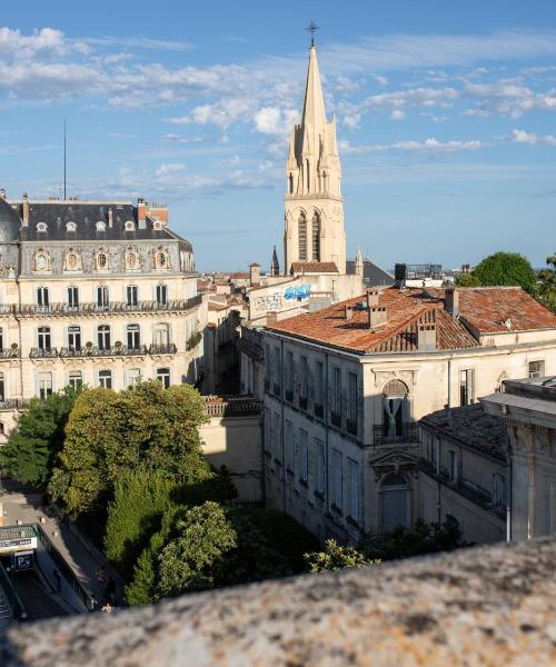 Piękny widok na miasto Montpellier