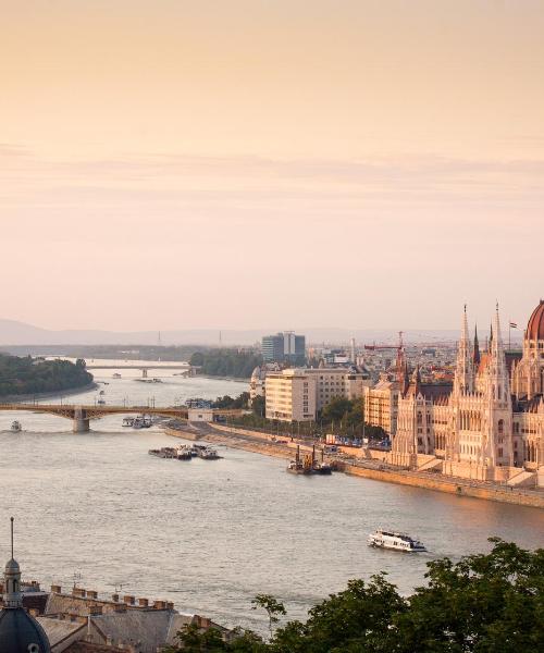 Piękny widok na miasto Budapeszt