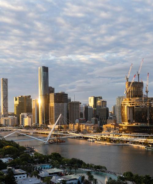 Una bonita panorámica de Brisbane