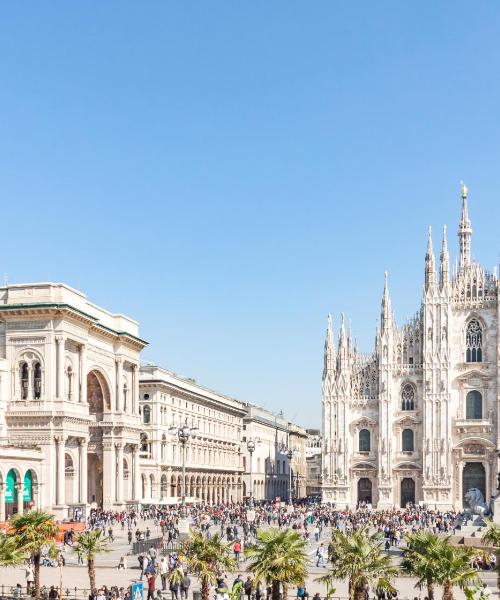 A beautiful view of Milan serviced by Milan Malpensa Airport