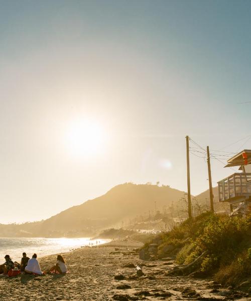 Krásný pohled na město Malibu