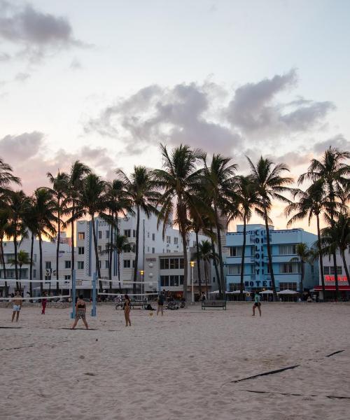 Krásny pohľad na mesto Miami Beach