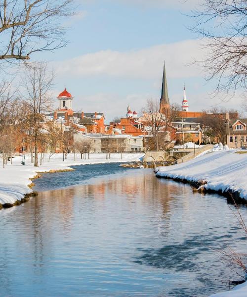 Krásný pohled na město Frederick
