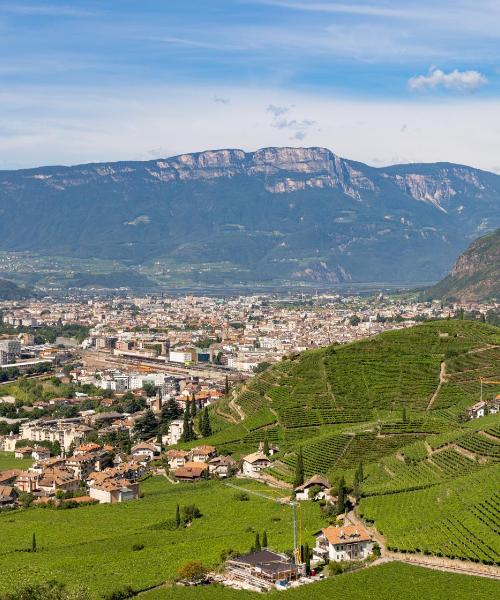 A beautiful view of Bolzano serviced by Bolzano Airport