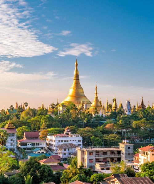Ein schöner Blick auf Yangon