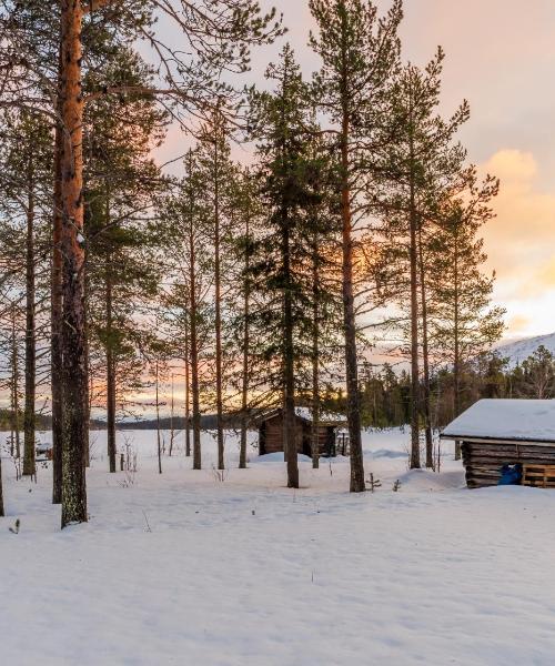 Ein schöner Blick auf Äkäslompolo