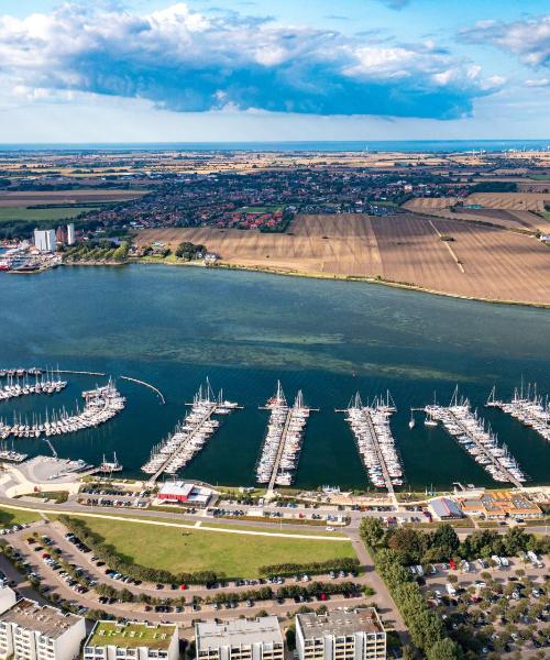 Uma bela vista de Fehmarn