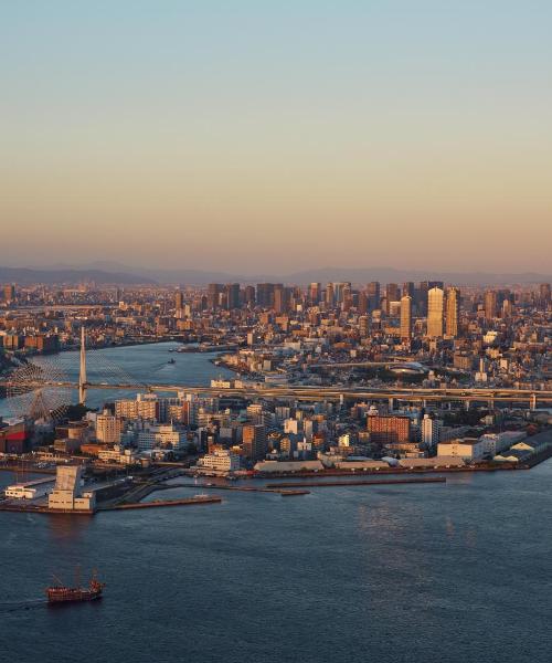 A beautiful view of Osaka.