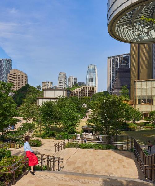 Ein schöner Blick auf Tokio