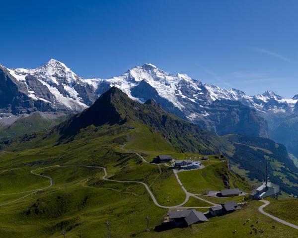 Magandang view ng Grindelwald