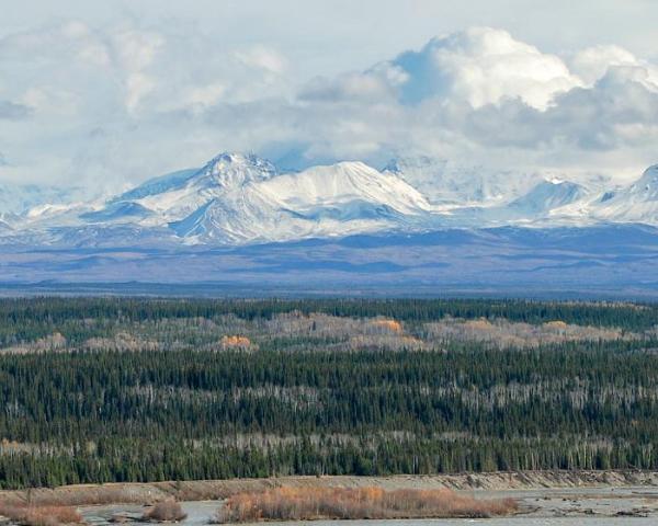 Una bonita vista de Glennallen