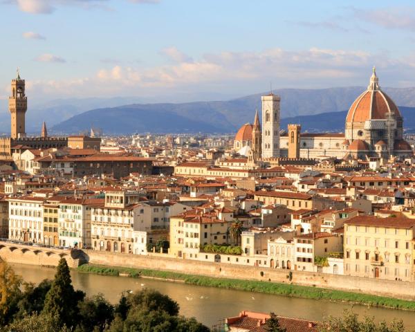 En smuk udsigt over Firenze