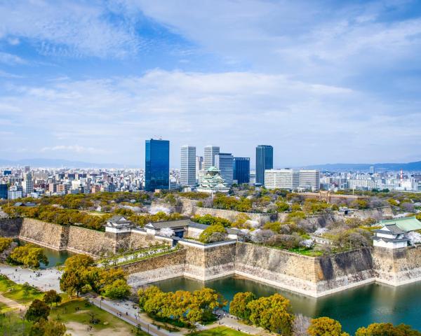 A beautiful view of Osaka.