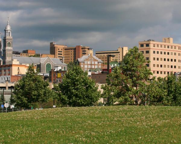 Kaunis näkymä kaupungista Chicoutimi