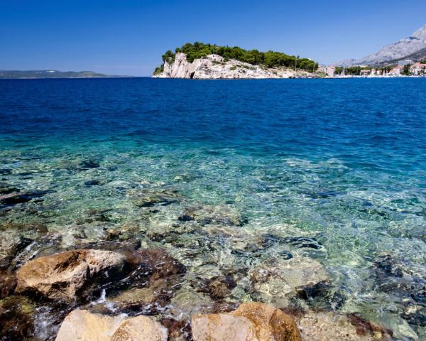 A beautiful view of Baska Voda.