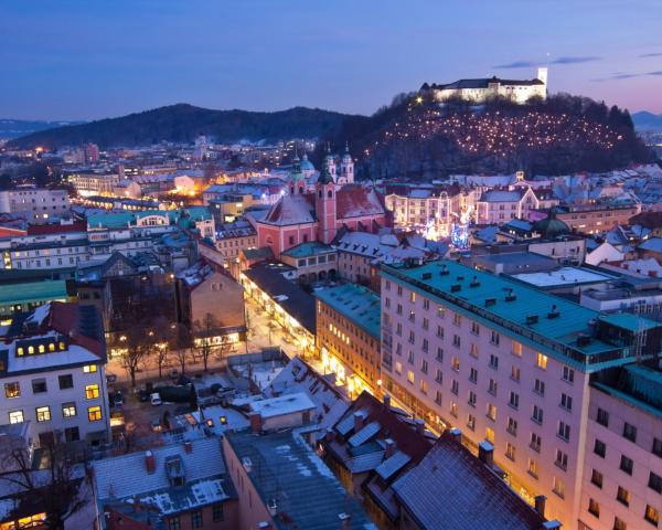 A beautiful view of Ljubljana.